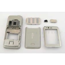 CARCAÇA NOKIA N82 PRATA COM BRANCO PRIMEIRA LINHA